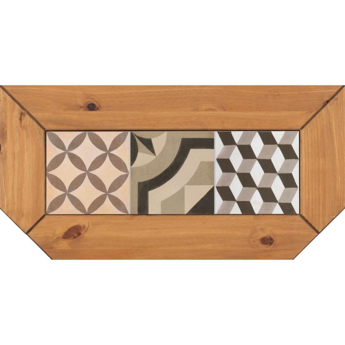 Salvador Tile Top Corner TV Unit - Distressed Wax Pine - Natural – image 6