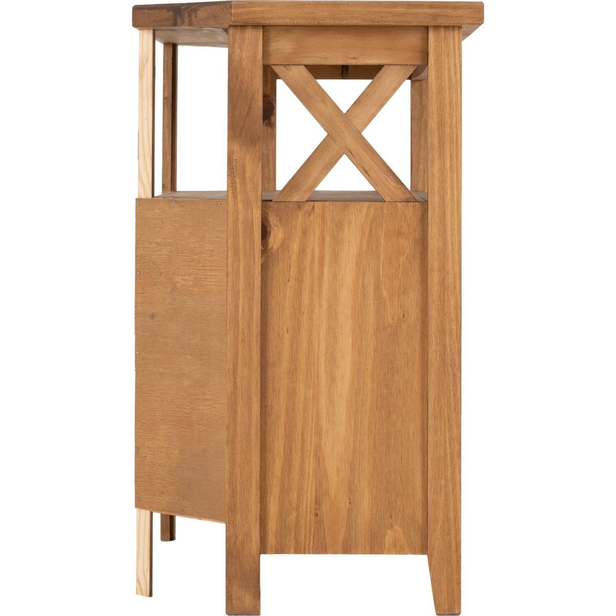 Salvador Tile Top Corner TV Unit - Distressed Wax Pine - Natural – image 7