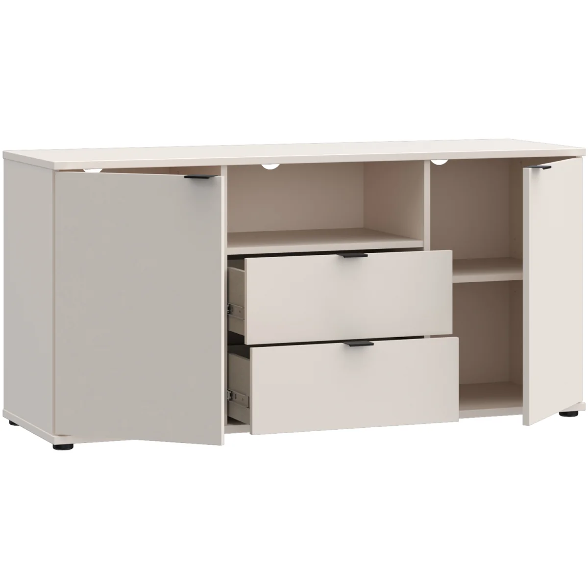 Ganymede TV Unit with Open Shelf, 2 Drawers & 2 Doors - Sage Green – image 14