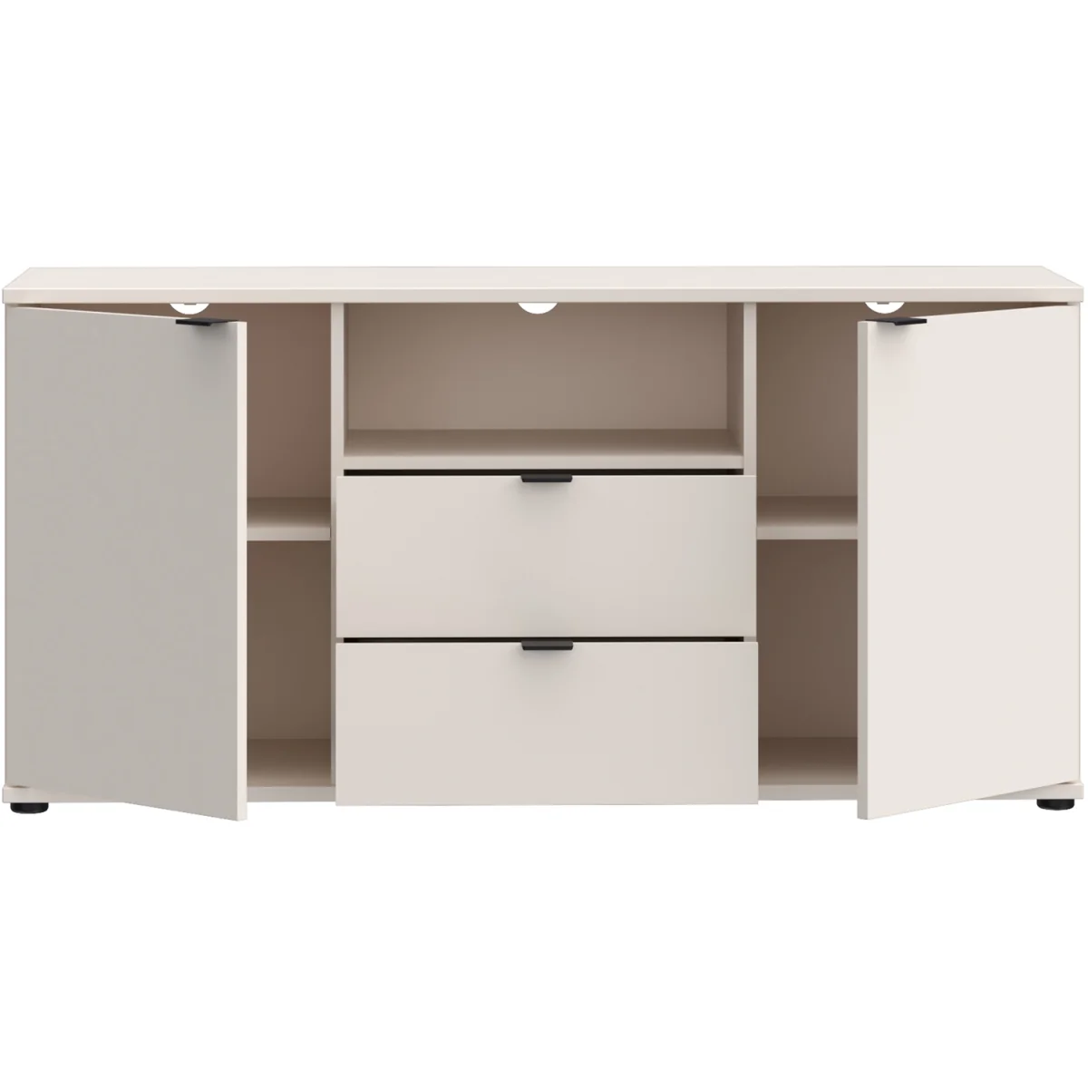 Ganymede TV Unit with Open Shelf, 2 Drawers & 2 Doors - Sage Green – image 15