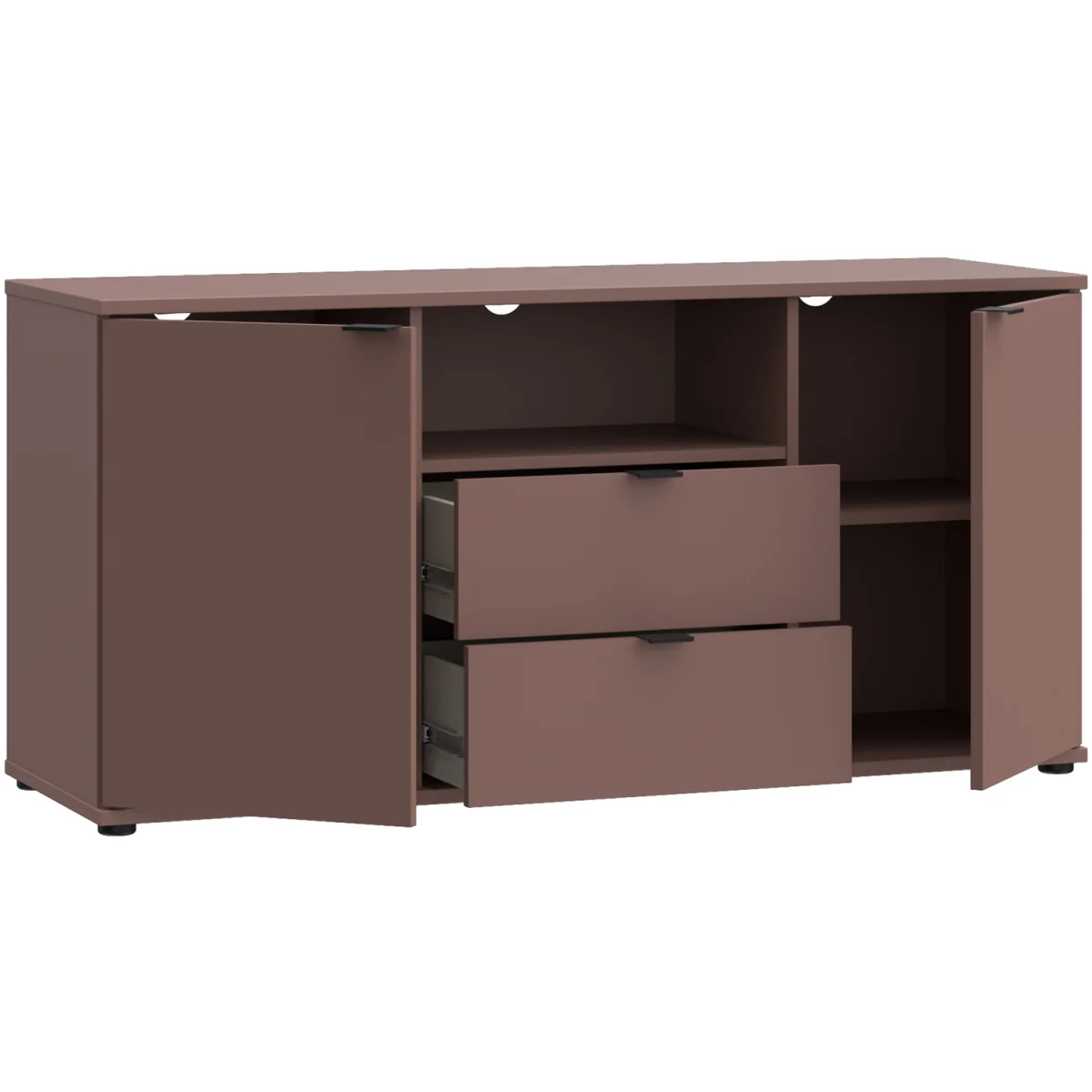 Ganymede TV Unit with Open Shelf, 2 Drawers & 2 Doors - Sage Green – image 29