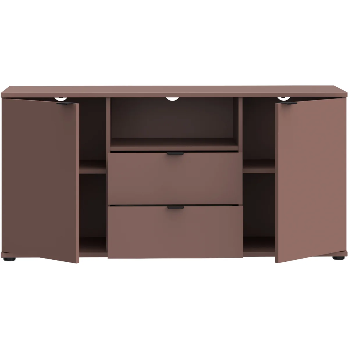 Ganymede TV Unit with Open Shelf, 2 Drawers & 2 Doors - Sage Green – image 30