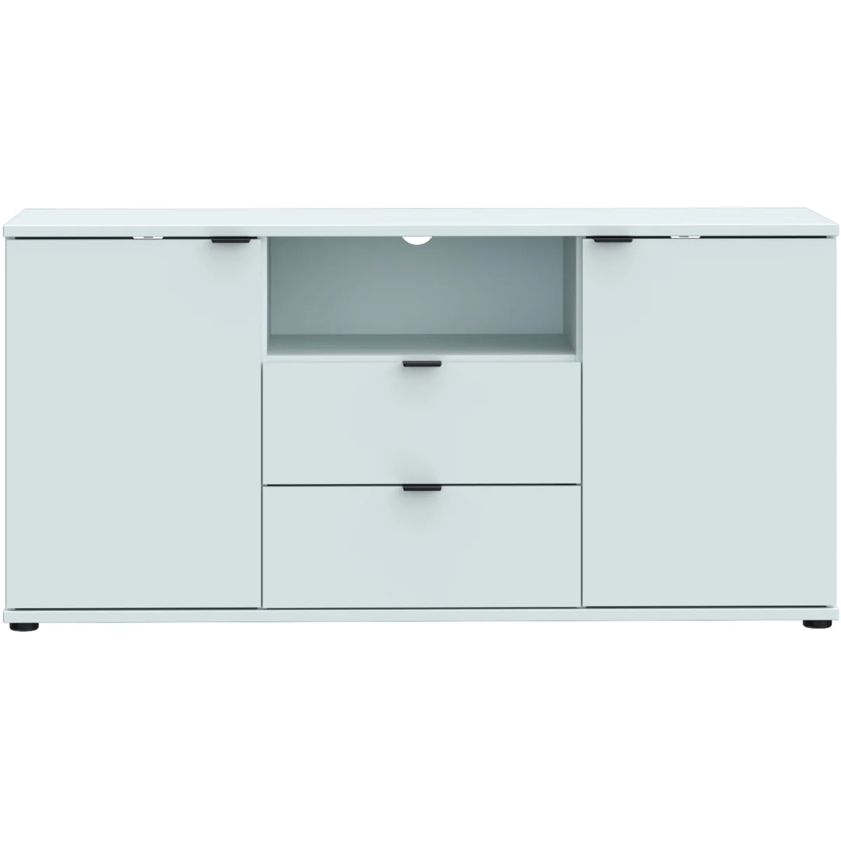 Ganymede TV Unit with Open Shelf, 2 Drawers & 2 Doors - Sage Green – image 5