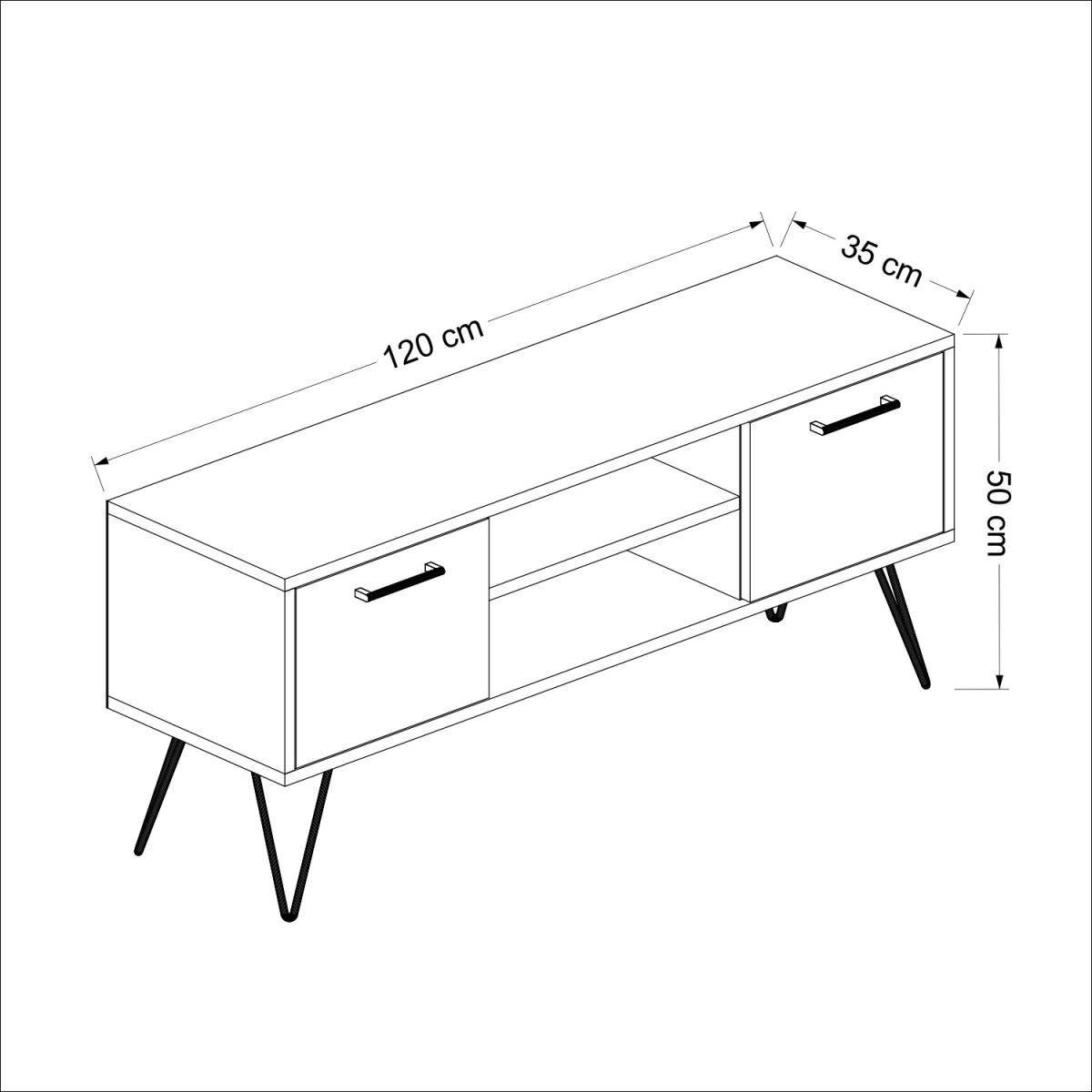 Almira - TV Stand - Walnut – image 8