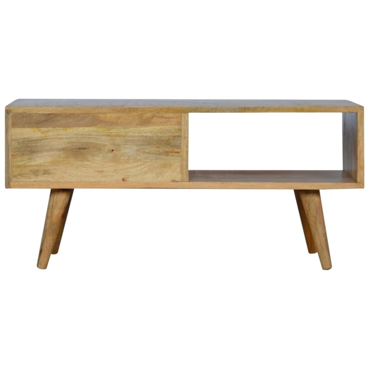 Media Unit With White Painted Sliding Door - White – image 9