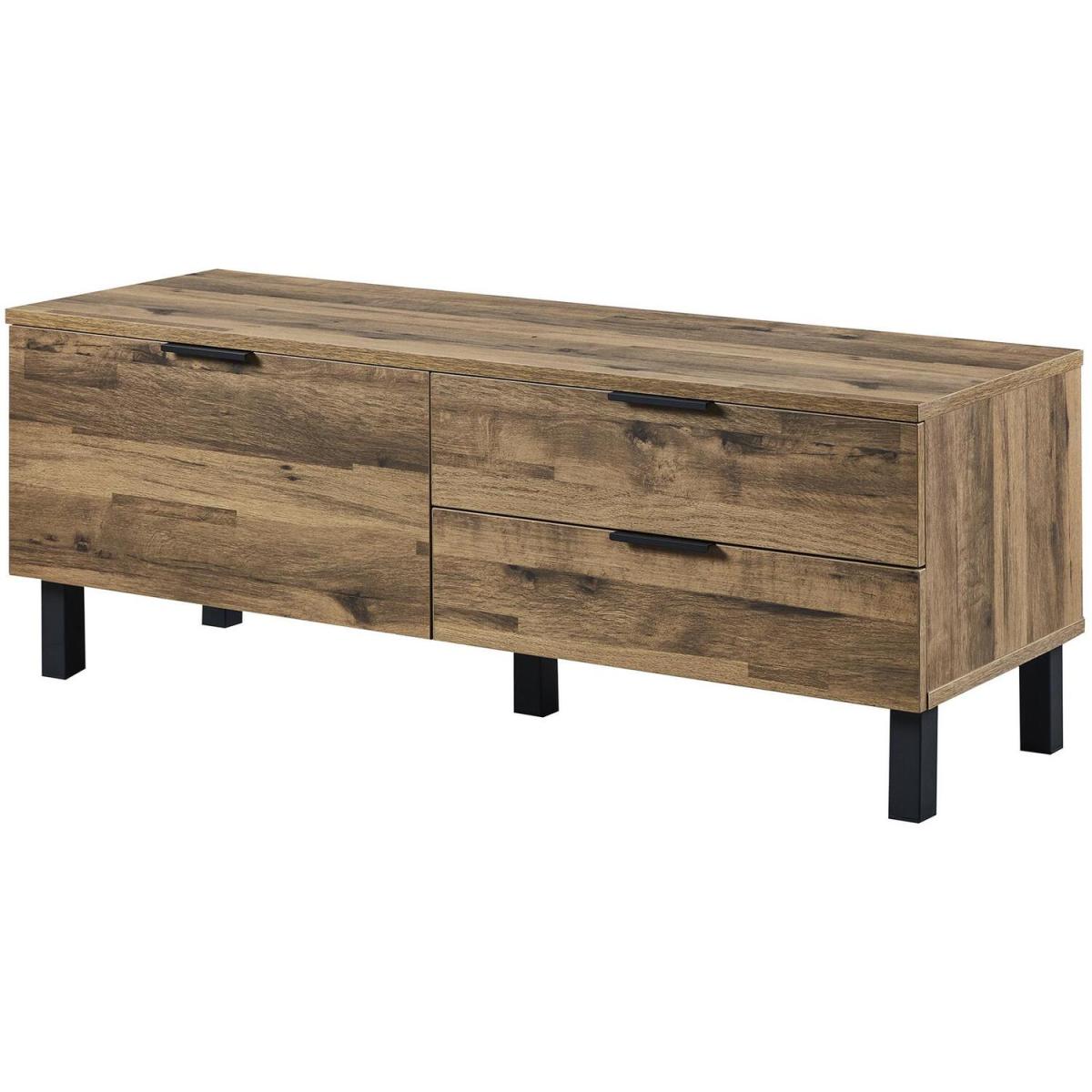 Newton 1 Door 2 Drawer TV Stand Storage Unit - Oak - Oak – image 3