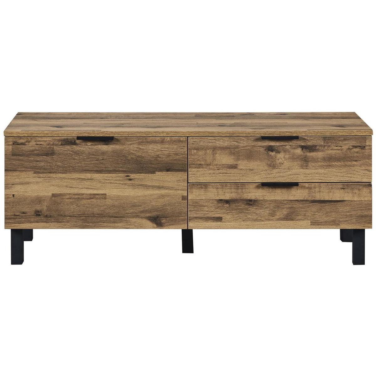 Newton 1 Door 2 Drawer TV Stand Storage Unit - Oak - Oak – image 4