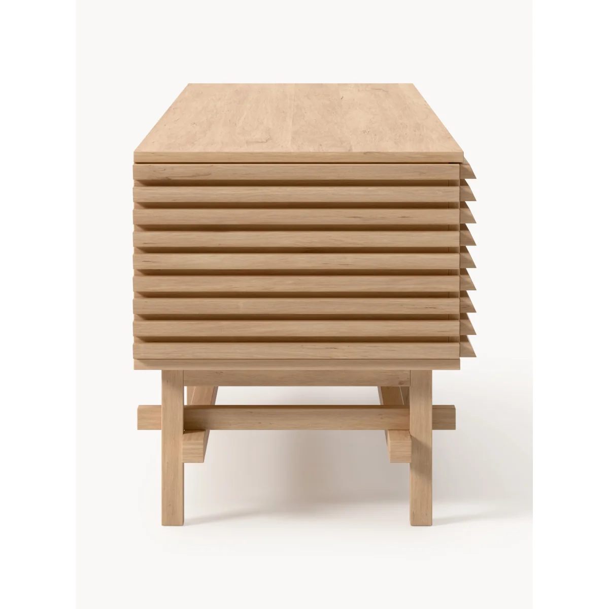 Small Oak Wood Lowboard Pierce – image 4