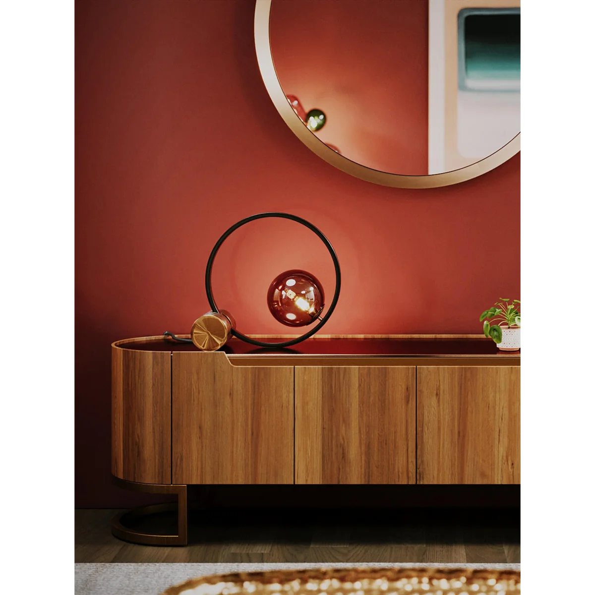 Walnut Wood Lowboard Giorgio – image 2
