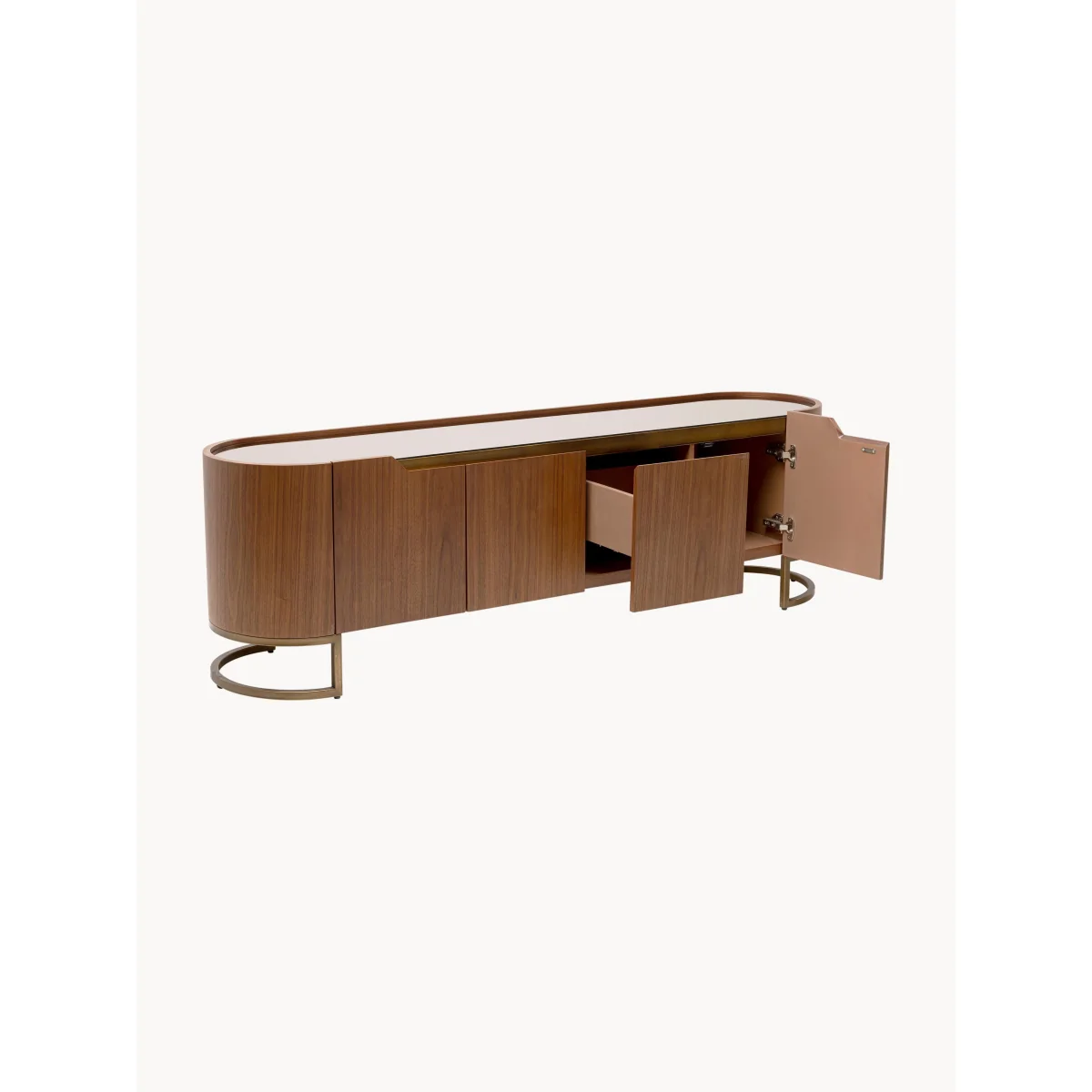 Walnut Wood Lowboard Giorgio – image 3