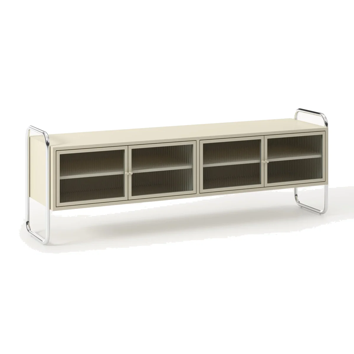 Metal Lowboard Robyn with Glass Front – image 1
