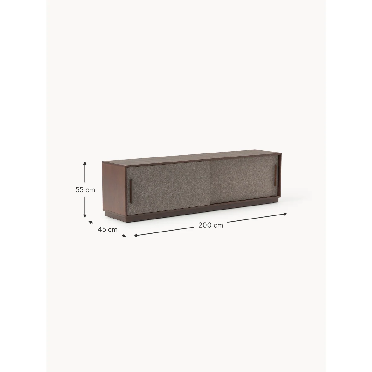 Wooden TV Stand Wisp with Upholstered Front – image 12