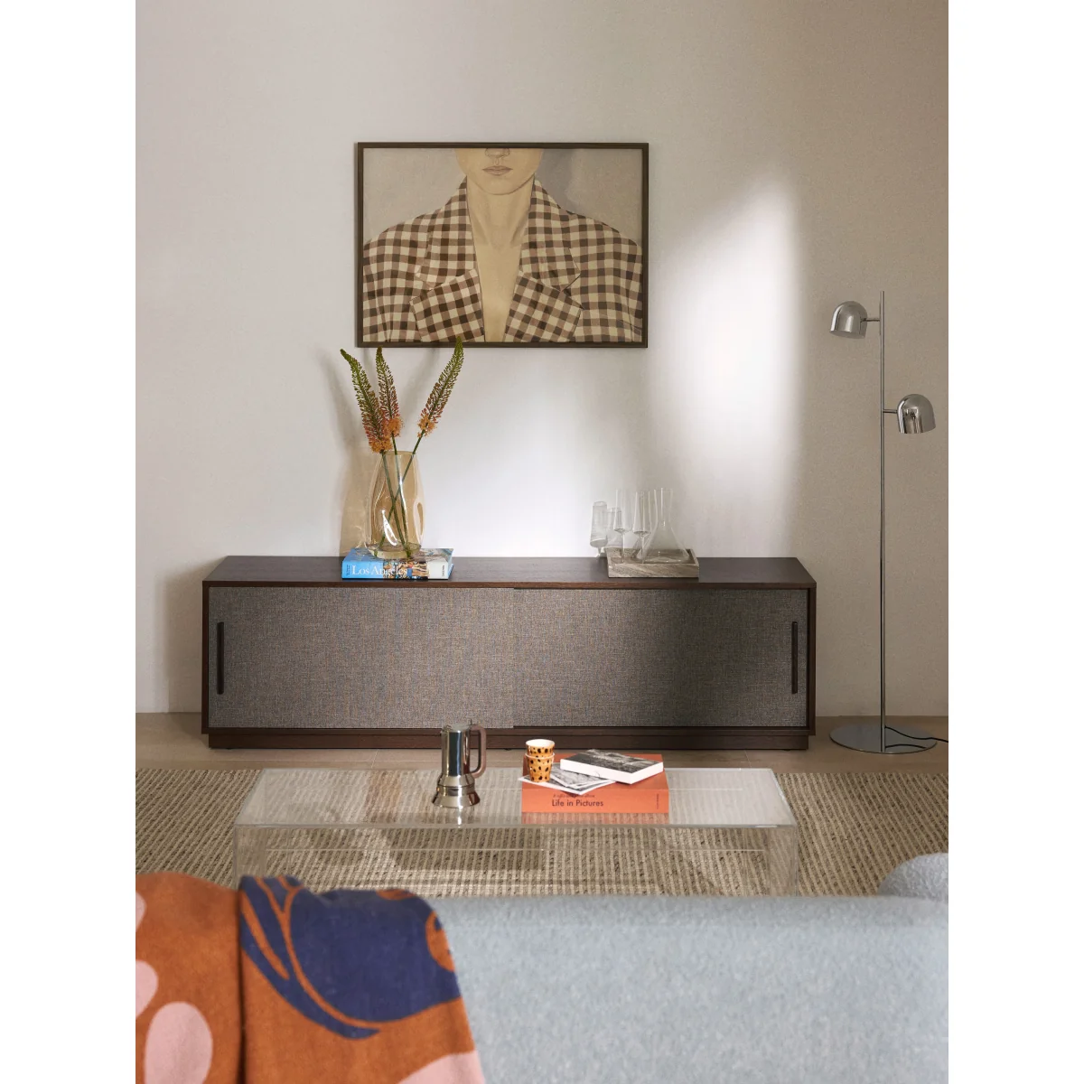 Wooden TV Stand Wisp with Upholstered Front – image 9