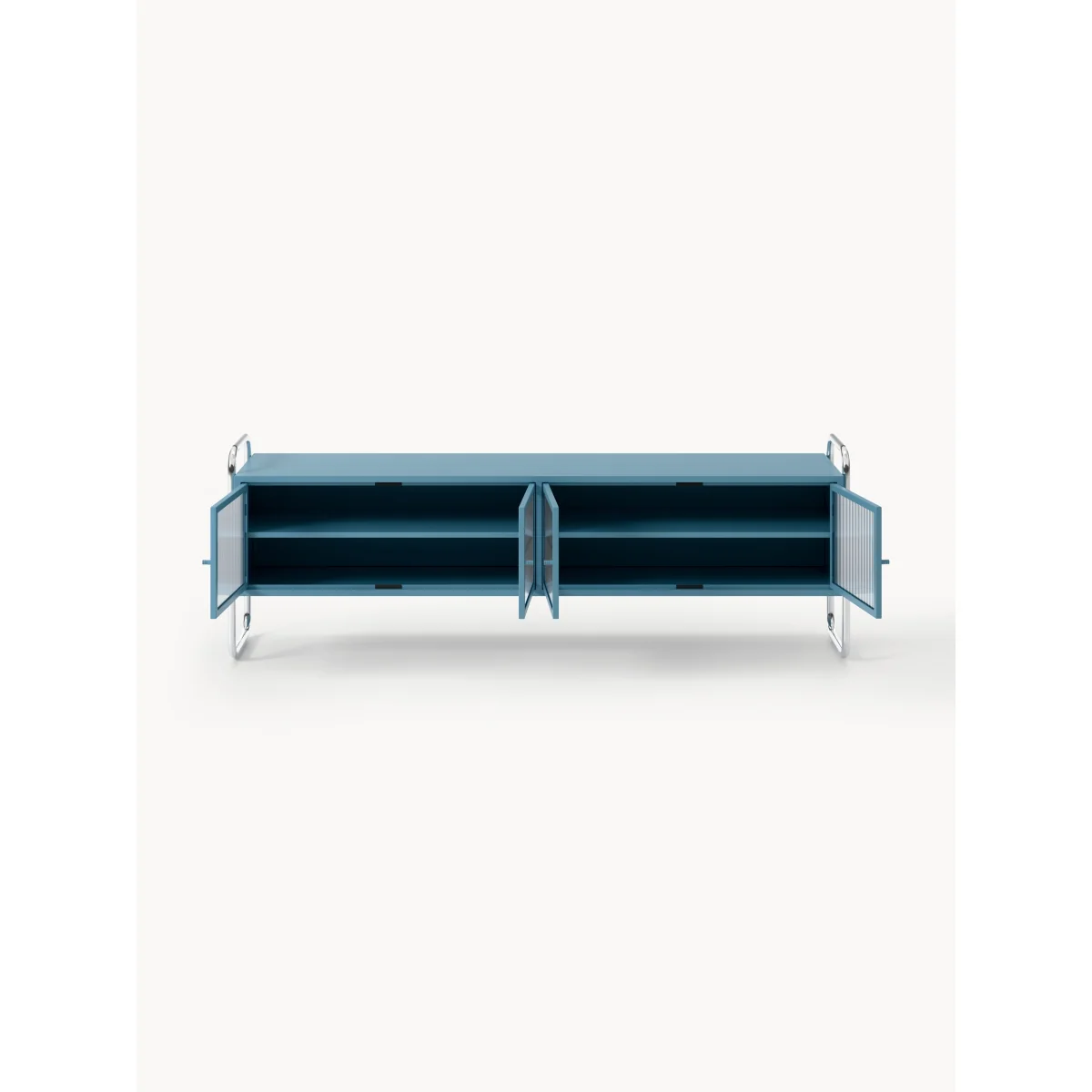 Metal Lowboard Robyn with Glass Front – image 3