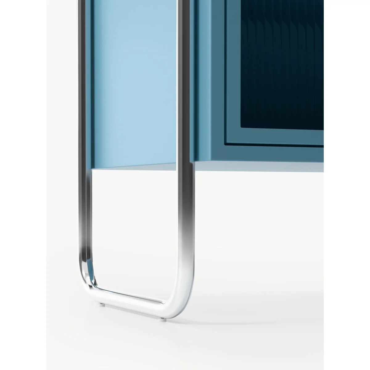 Metal Lowboard Robyn with Glass Front – image 7