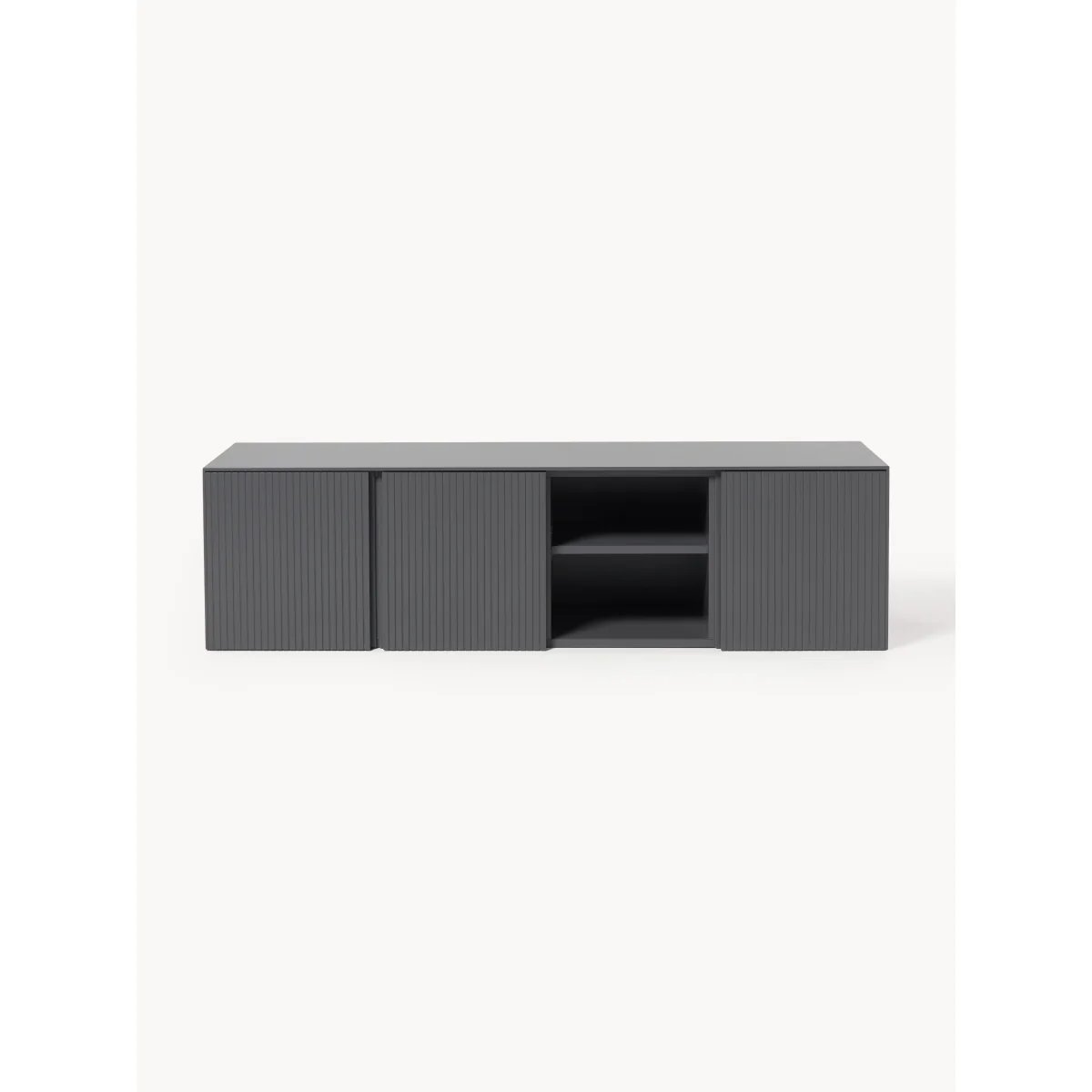Wall-Mounted Lowboard Shea with Ribbed Front – image 2