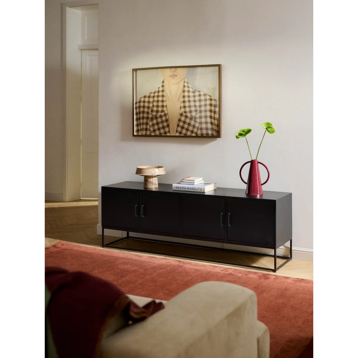 Mango Wood Lowboard Lyle with Doors – image 10