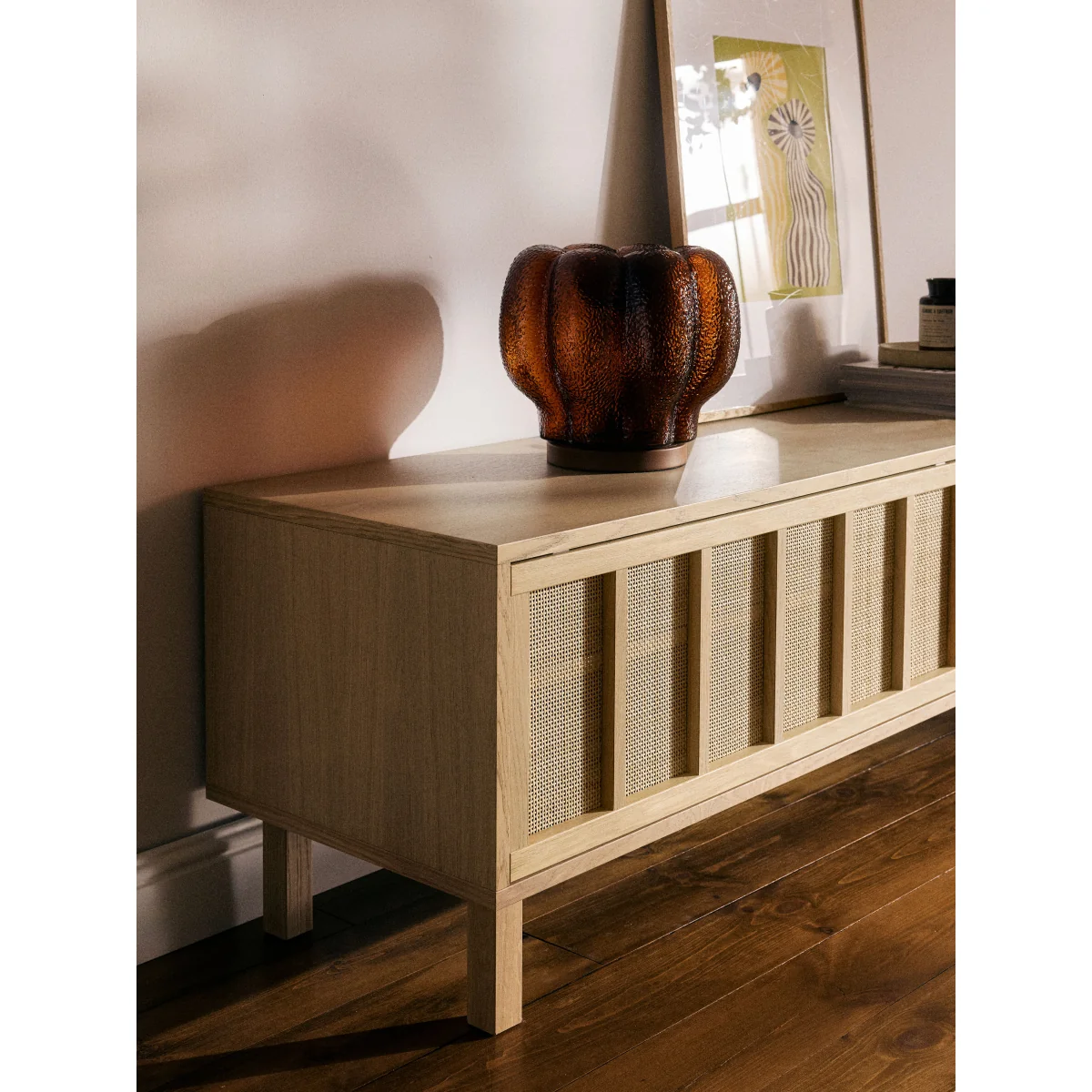 TV Stand Echo with Rattan Fronts – image 9