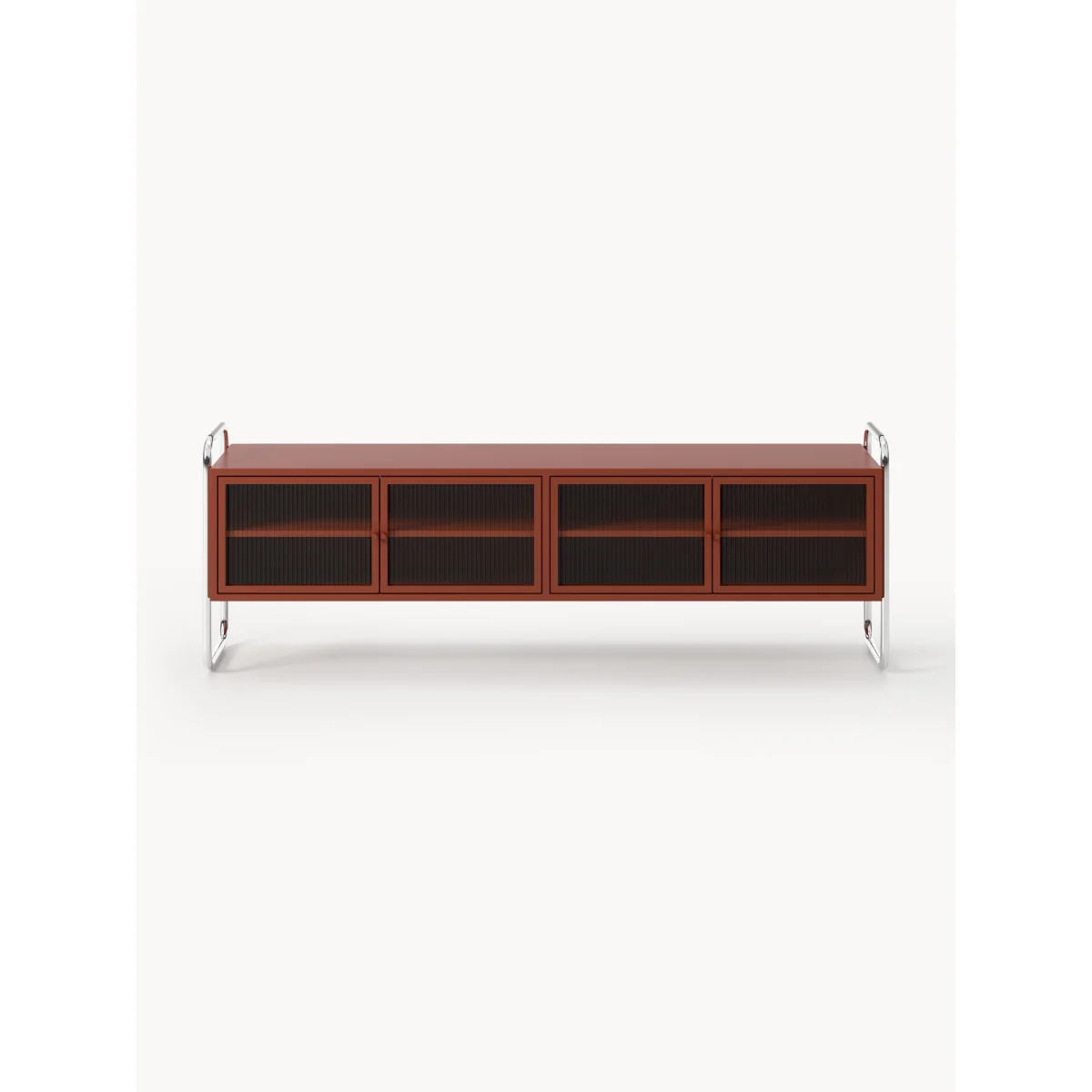 Metal Lowboard Robyn with Glass Front – image 2