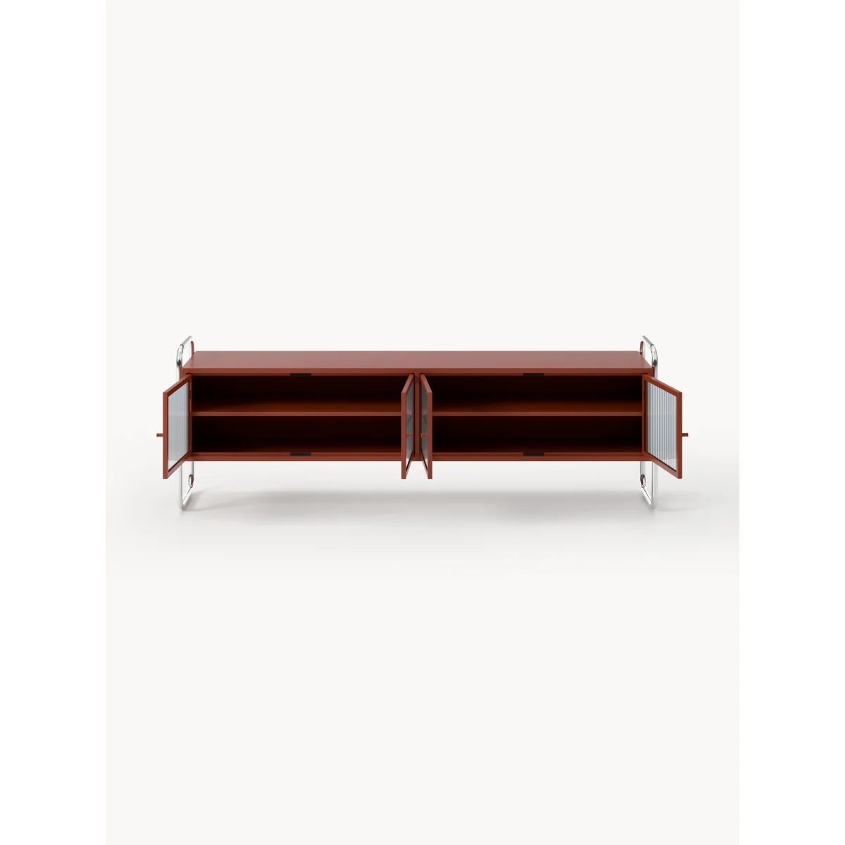 Metal Lowboard Robyn with Glass Front – image 3