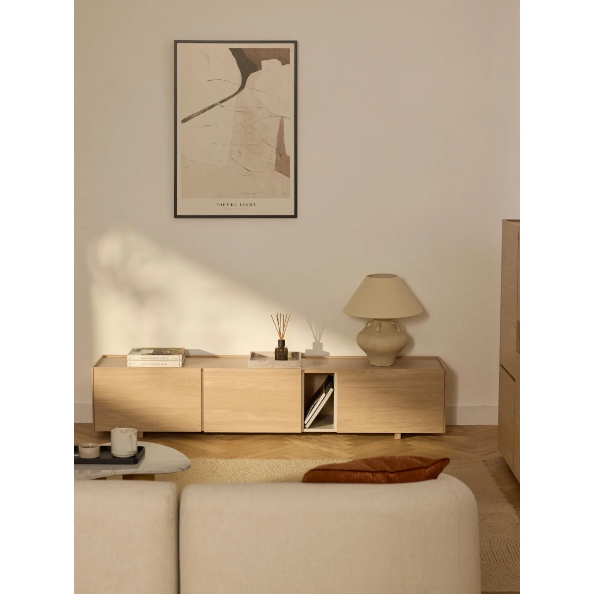 Wooden TV Lowboard Larsen – image 11