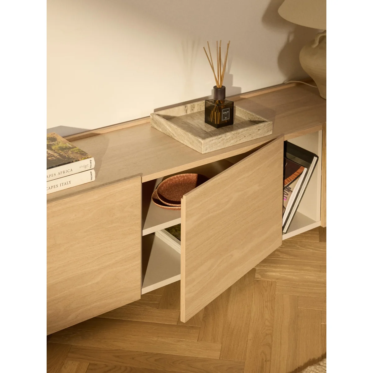 Wooden TV Lowboard Larsen – image 10