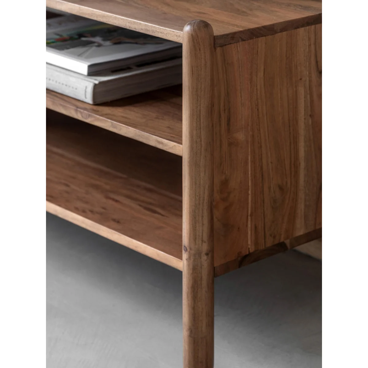 Acacia Wood Lowboard Cannes – image 5