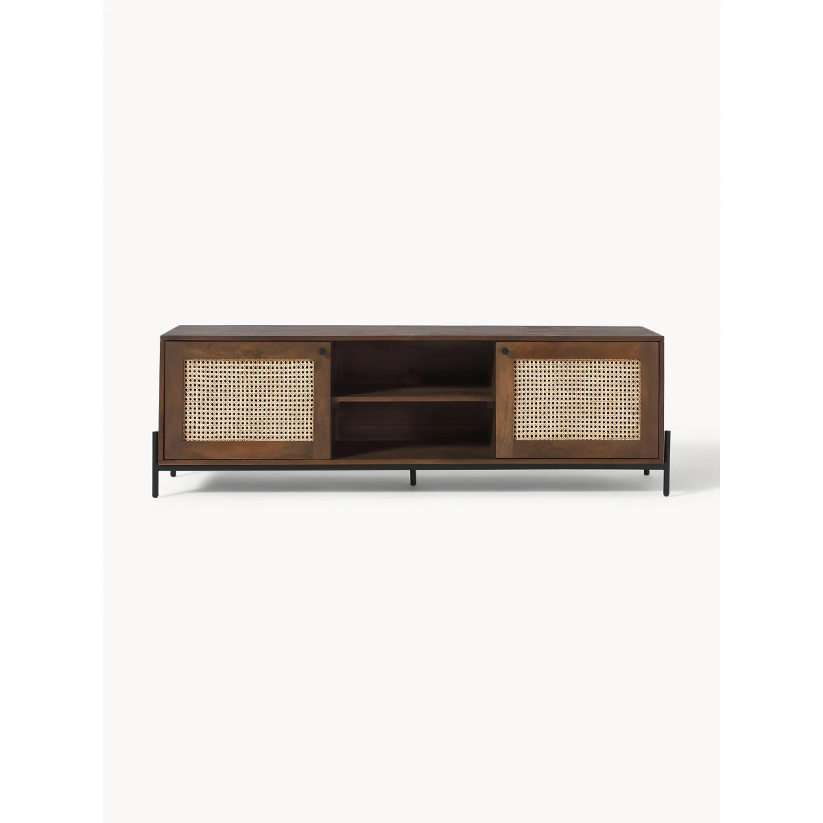 TV Lowboard Vienna with Viennese Wickerwork – image 2