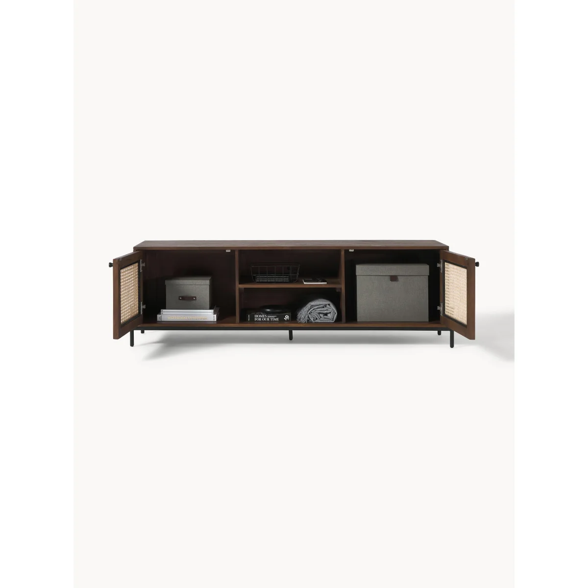 TV Lowboard Vienna with Viennese Wickerwork – image 5