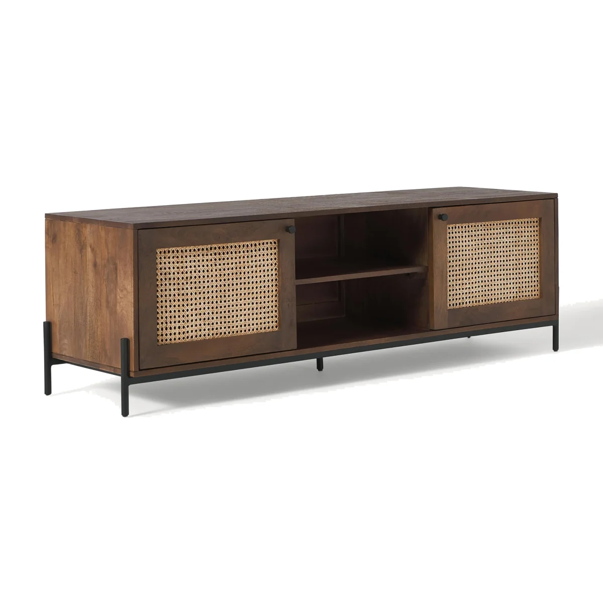 TV Lowboard Vienna with Viennese Wickerwork – image 1