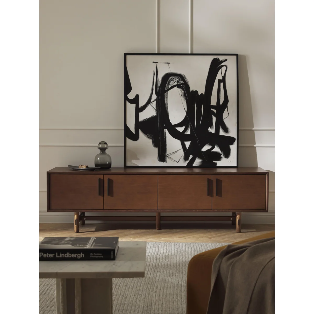 Oak Wood Lowboard Diana – image 2