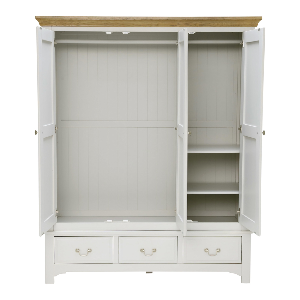 Somerton Triple Wardrobe with Drawer – image 3