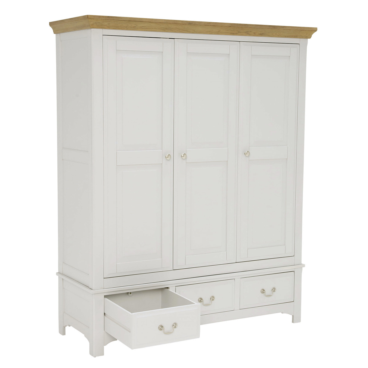 Somerton Triple Wardrobe with Drawer – image 4