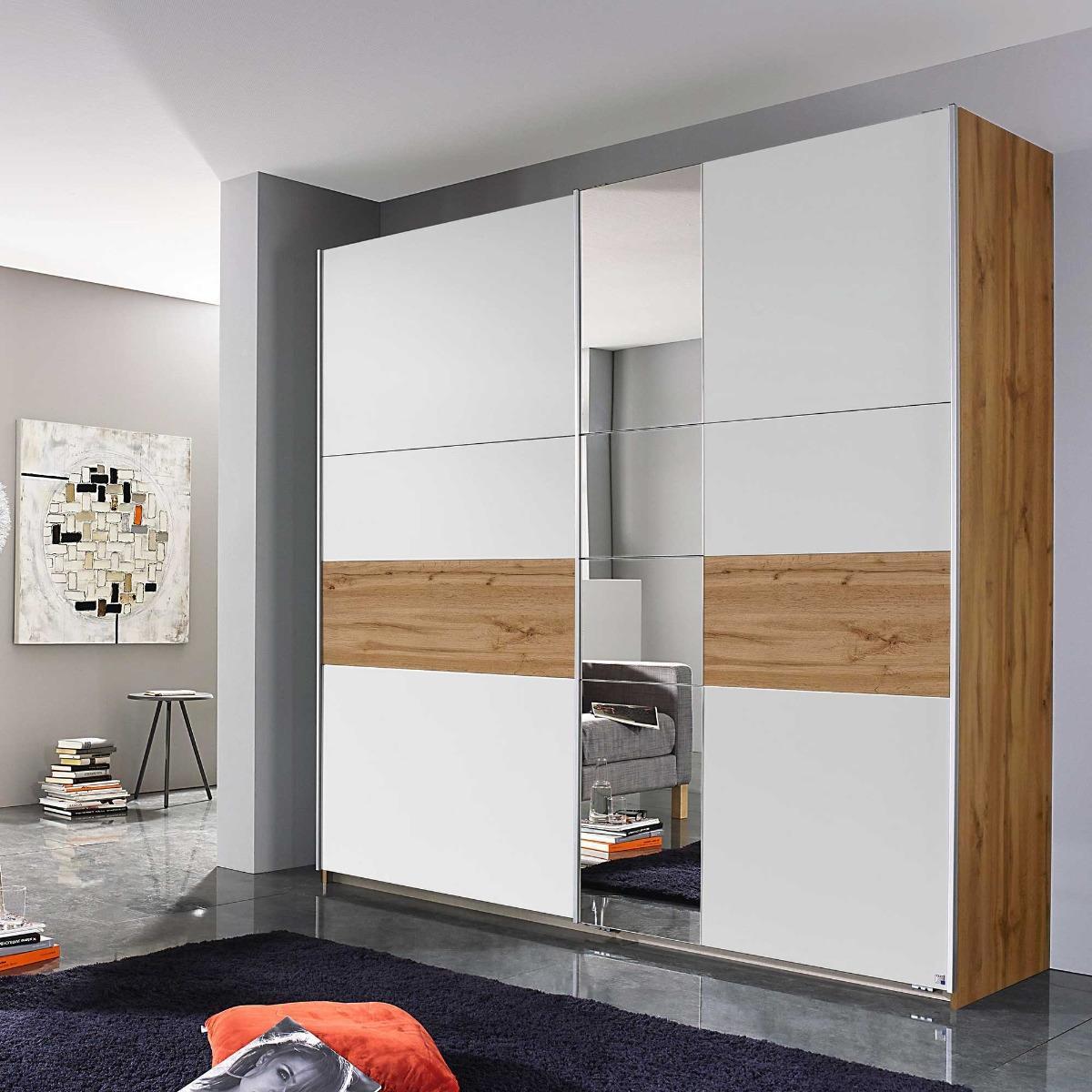 Savonetta 218cm 2 Door Gliding Wardrobe With Mirror – image 2