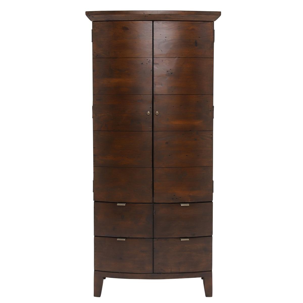 Navajos Reclaimed Wood Small Wardrobe, Brown | Barker & Stonehouse – image 2