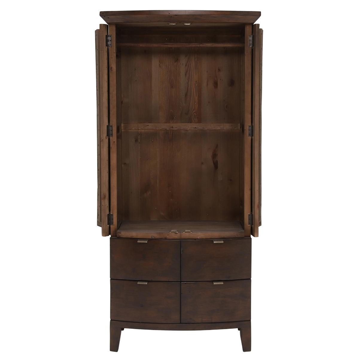 Navajos Reclaimed Wood Small Wardrobe, Brown | Barker & Stonehouse – image 3