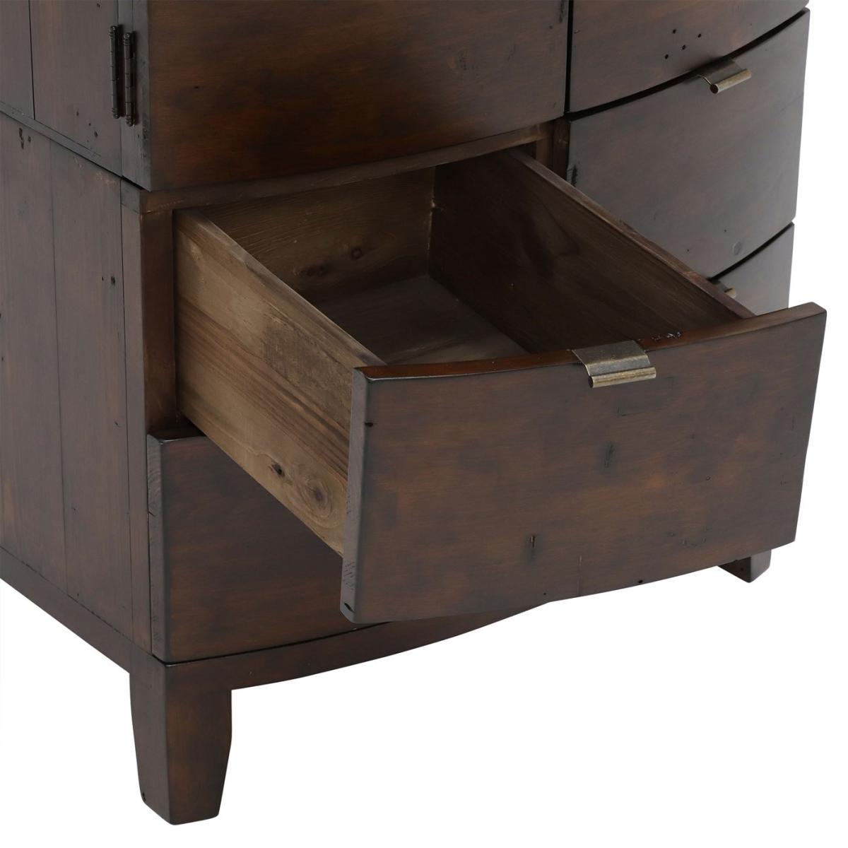 Navajos Reclaimed Wood Small Wardrobe, Brown | Barker & Stonehouse – image 9