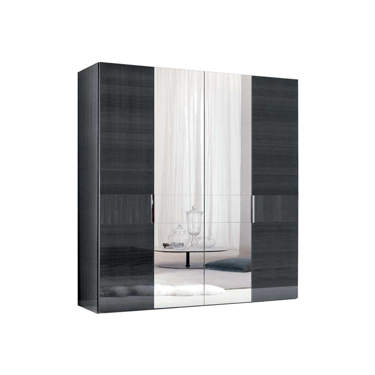 Borgia 4 Door Wardrobe, Grey Wood | Barker & Stonehouse