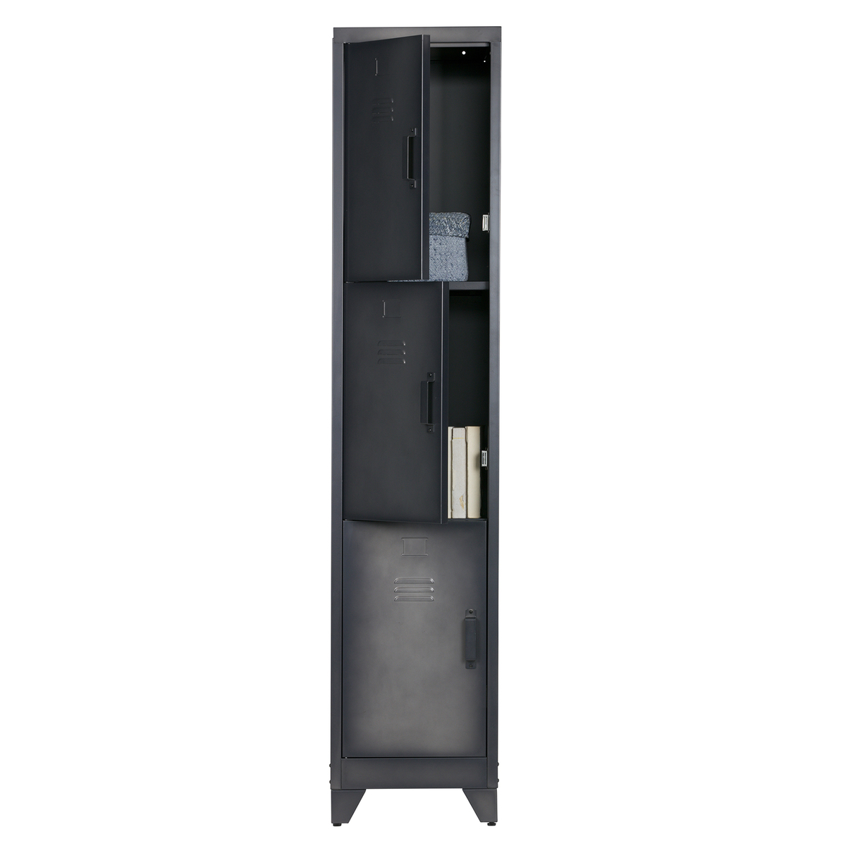 Piper 3 Door Metal Locker Cabinet – image 3