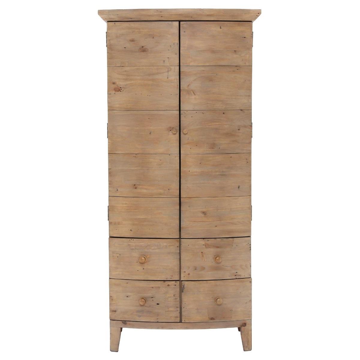 Lewes Reclaimed Wood Small Wardrobe, Brown | Barker & Stonehouse – image 2