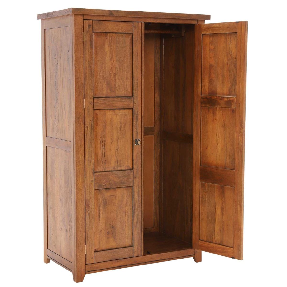 New Frontier Mango Wood 2 Door Wardrobe, Brown | Barker & Stonehouse – image 4