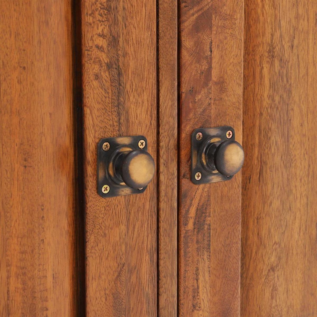 New Frontier Mango Wood 2 Door Wardrobe, Brown | Barker & Stonehouse – image 5