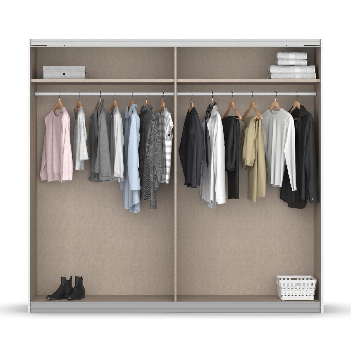Montreux 2 Door Sliding 226cm Ward , White | Barker & Stonehouse – image 3