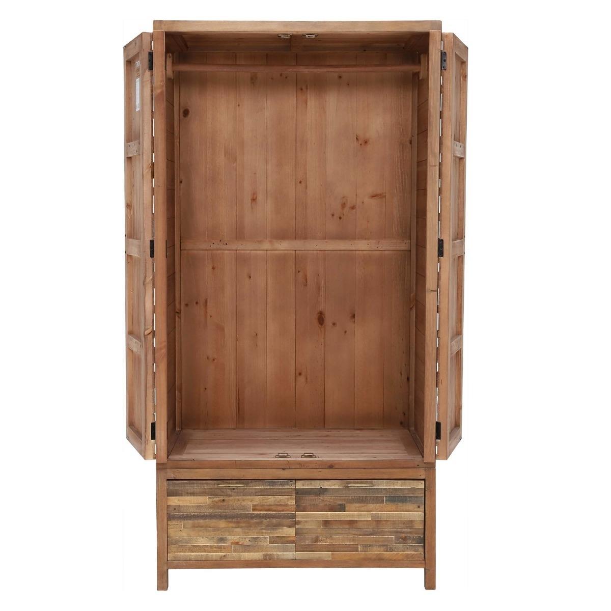 Charlie Reclaimed Wood 2 Door Wardrobe – image 4