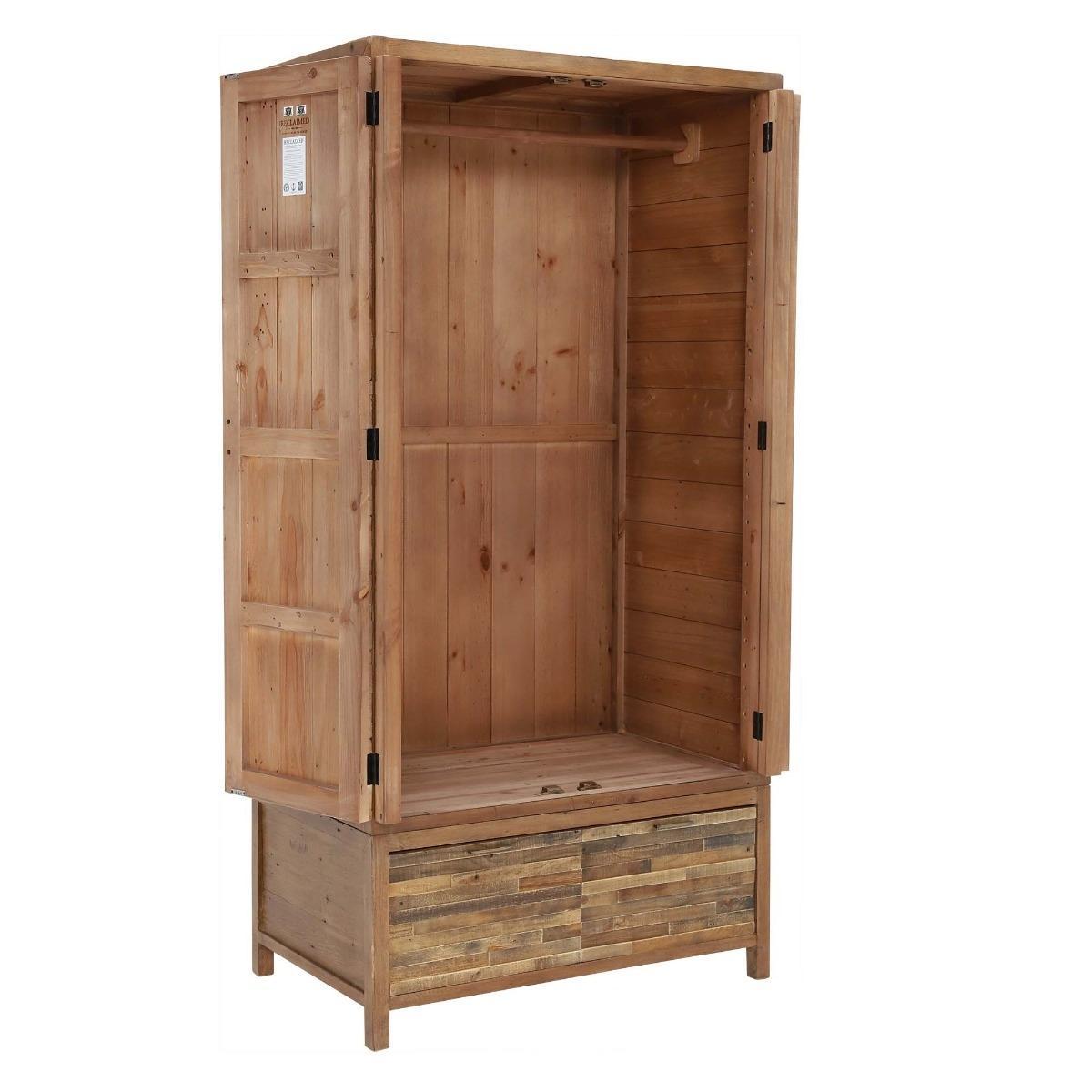 Charlie Reclaimed Wood 2 Door Wardrobe – image 5