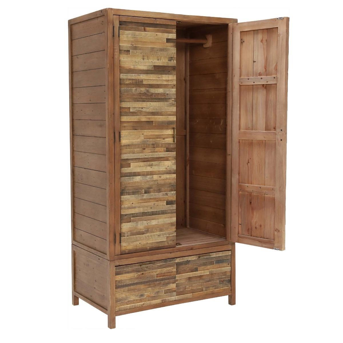 Charlie Reclaimed Wood 2 Door Wardrobe – image 6