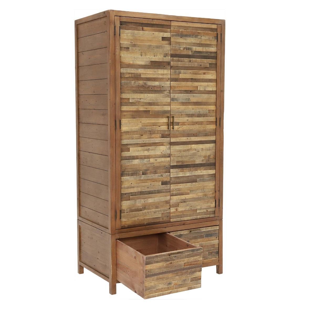Charlie Reclaimed Wood 2 Door Wardrobe – image 7