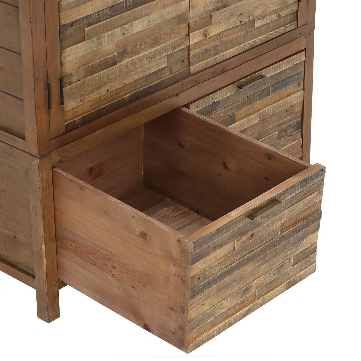 Charlie Reclaimed Wood 2 Door Wardrobe – image 8
