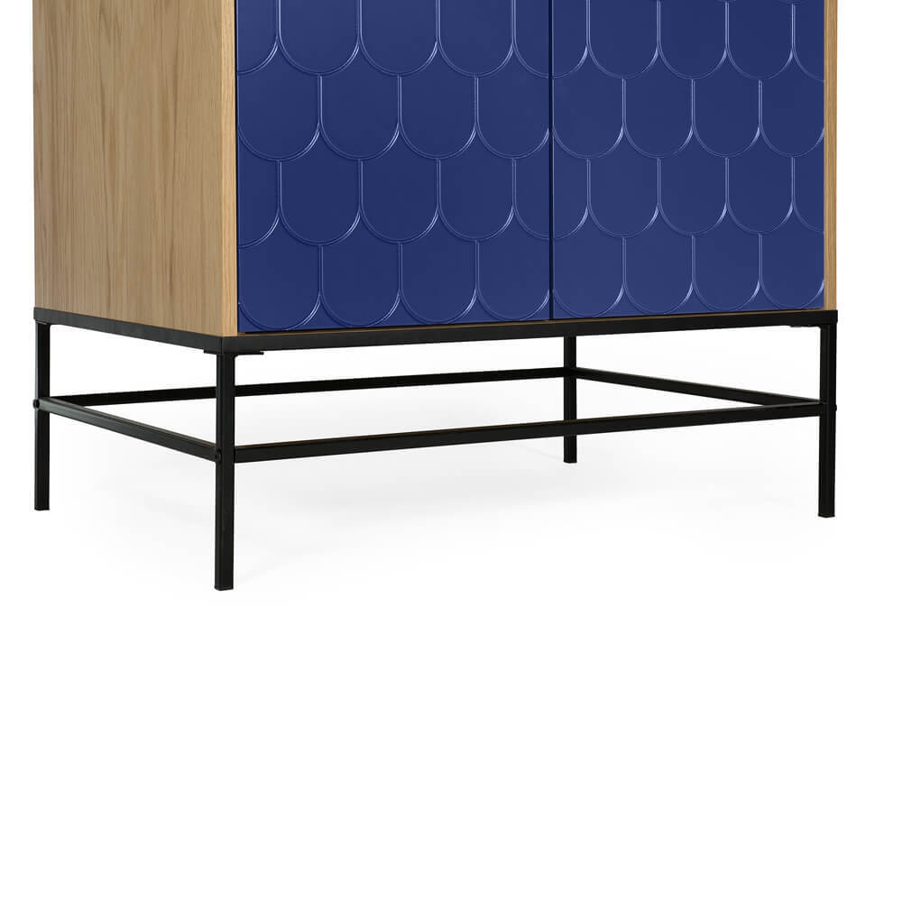 Dark Blue Lia Wardrobe Two Doors – image 4
