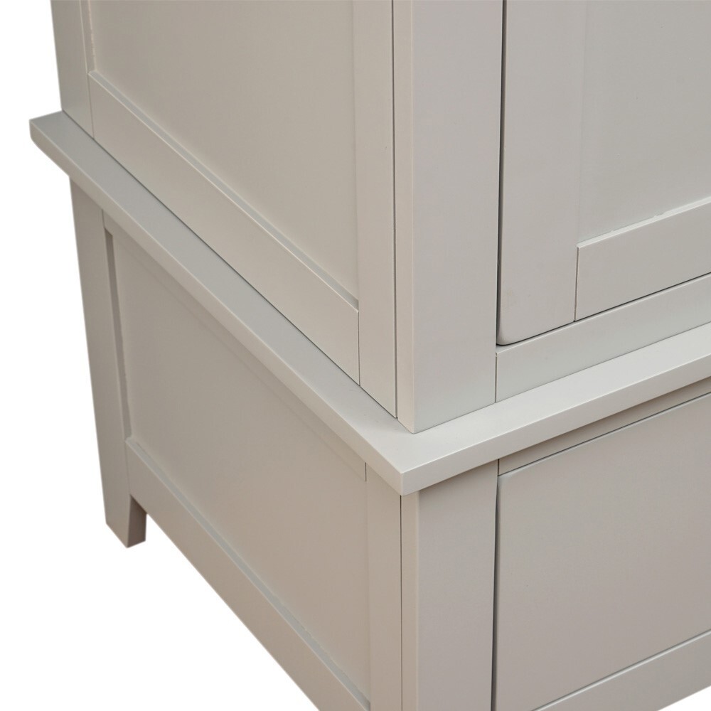 Chester Dove Grey Single Wardrobe – image 5